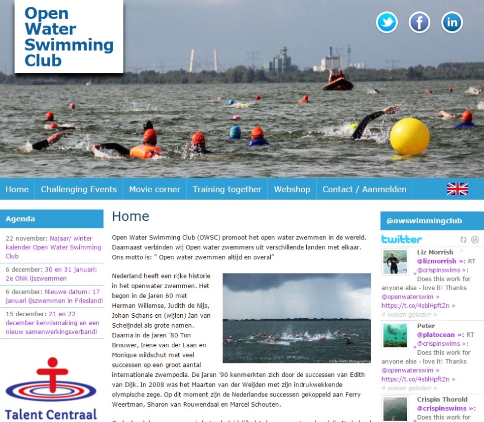 Screenshot OpenWaterSwimmingClub